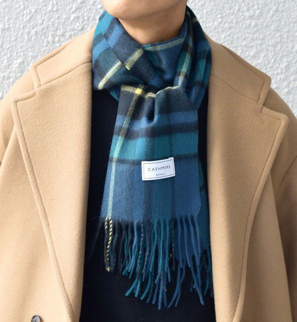 SHIPS any「SHIPS any: カシミヤ チェック マフラー」|マフラー|