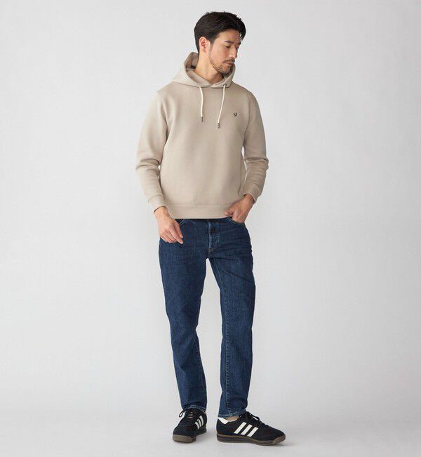 SHIPS「【WEB限定】SHIPS: コットン ポリ ダブル ニット フーディー パーカ (セットアップ対応)」|パーカー|