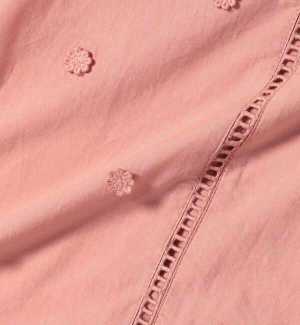 SHIPS any「SHIPS any:〈洗濯機可能〉フラワー モチーフ ハシゴレース クルーネック ブラウス」|シャツ・ブラウス|