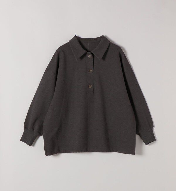 quaranciel「《追加予約》quaranciel:〈洗濯機可能〉ライト ポンチ ドロスト ポロ プルオーバー」|スウェット・ジャージ|