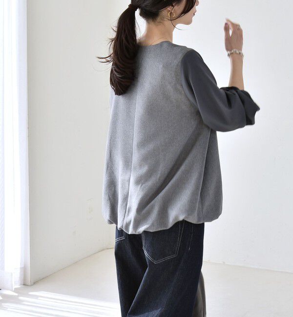 quaranciel「quaranciel:〈洗濯機可能〉Vネック ブラウス & Iライン スカート セットアップ」|ワンピース|