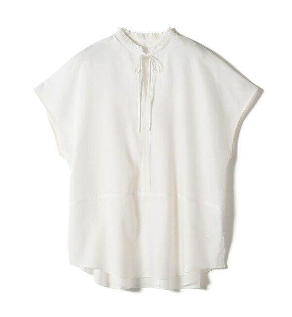 SHIPS for women「〈手洗い可能〉襟 フリル バック ギャザー ブラウス」|シャツ・ブラウス|