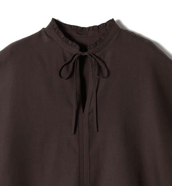 SHIPS for women「〈手洗い可能〉襟 フリル バック ギャザー ブラウス」|シャツ・ブラウス|