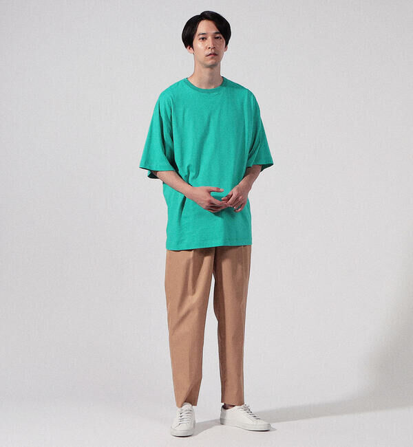 CABaN「CABaN コットン ドロップショルダークルーネックプルオーバー」|Tシャツ・カットソー|