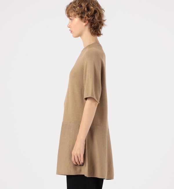 BACCA「ウールムリネ フレアニットチュニック」|ニット・セーター|
