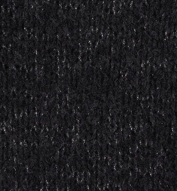 DES PRES「グリッターウールファー ラウンドネックプルオーバー」|ニット・セーター|