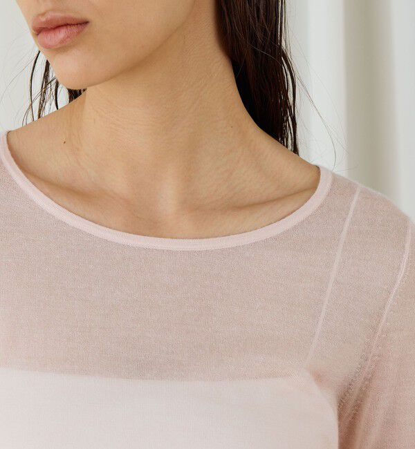 DES PRES「ソフトカシミヤシルク ラウンドネックプルオーバー」|ニット・セーター|