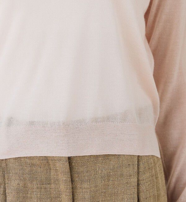 DES PRES「ソフトカシミヤシルク ラウンドネックプルオーバー」|ニット・セーター|