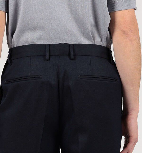 TOMORROWLAND MENS「ウールポリエステル 1プリーツ イージースラックス V.B.CANONICO」|スラックス|