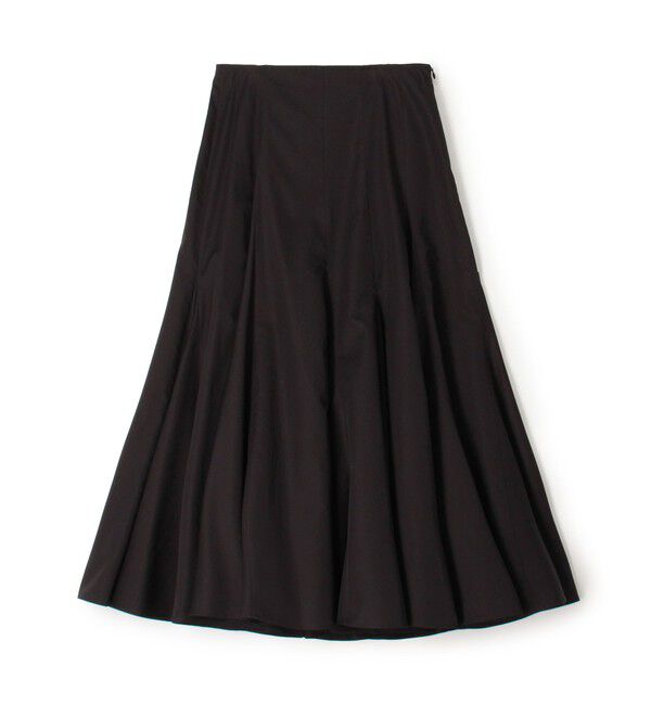 DES PRES「コットンサテン フィッシュテールボリュームスカート」|フレア|19 ブラック