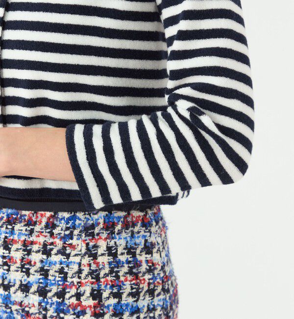 TOMORROWLAND collection「パイルボーダー クルーネックカーディガン」|カーディガン|