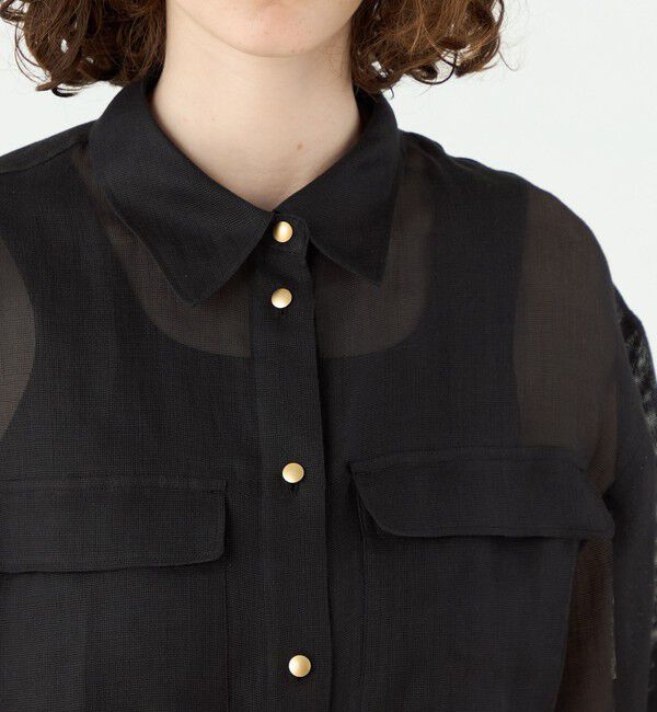 Ballsey「パナマラミー ビッグシャツブラウス」|シャツ・ブラウス|