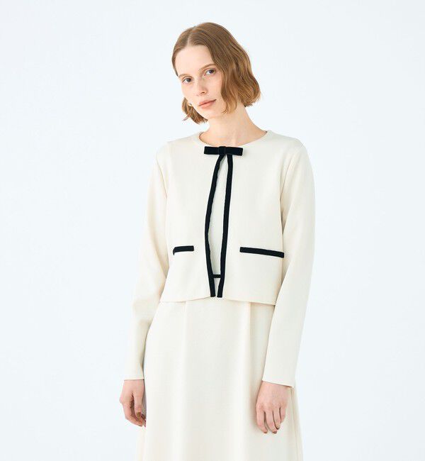 Ballsey「ミラノリブ クルーネックカーディガン」|カーディガン|