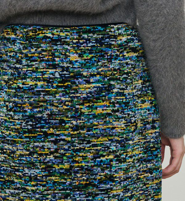 DES PRES「モザイクモール ダブルジップ タイトスカート」|スカート|