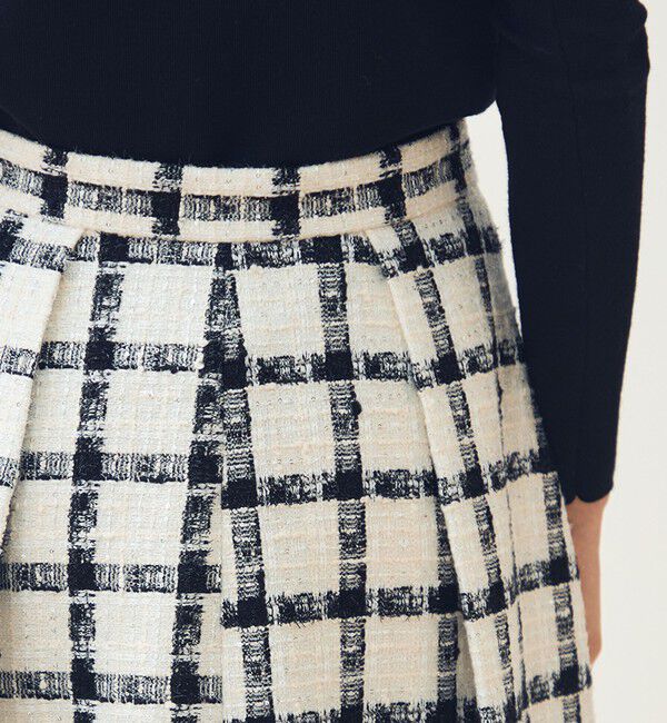 TOMORROWLAND collection「タッタースパンコール タックバレルスカート」|フレア|