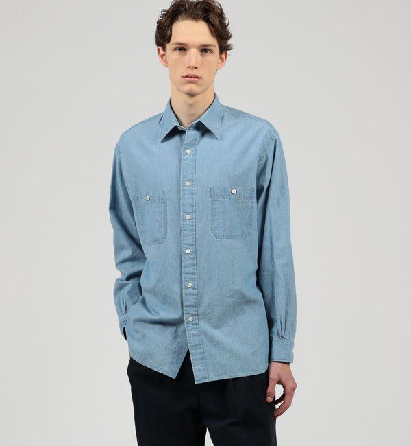 TOMORROWLAND MENS「コットンダンガリー ダブルポケットシャツ CANCLINI」|シャツ・ブラウス|