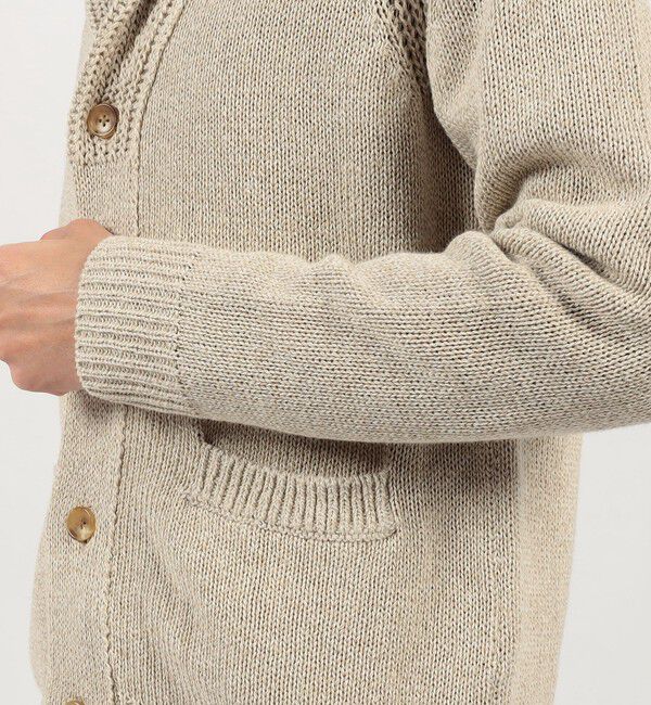 TOMORROWLAND MENS「リネンコットン ショールカラー ニットカーディガン」|カーディガン|