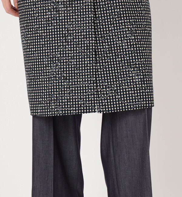 TOMORROWLAND collection「オーバーフラワージャカード クルーネックコート」|ノーカラーコート|