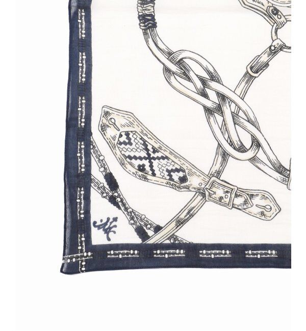 VERMEIL par iena「manipuri（マニプリ）Stole ネイティブビット 120x120cm　0141333030」|ストール|