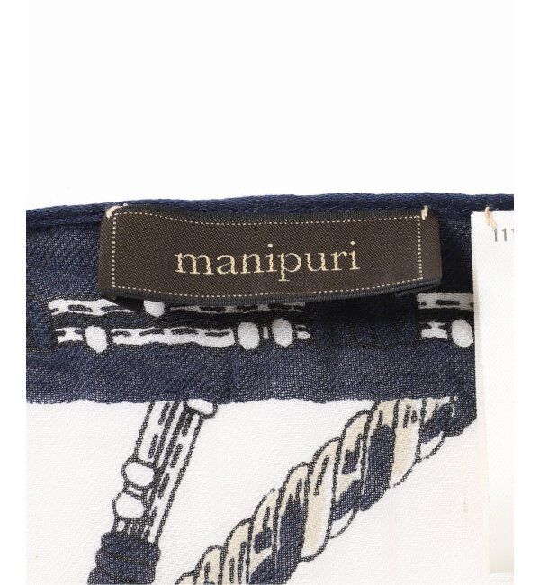 VERMEIL par iena「manipuri（マニプリ）Stole ネイティブビット 120x120cm　0141333030」|ストール|