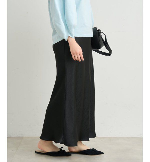 IENA「《追加11》ダブルサテンスカート」|スカート|