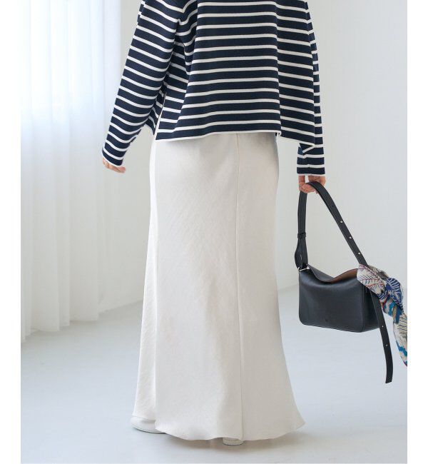 IENA「《追加11》ダブルサテンスカート」|スカート|