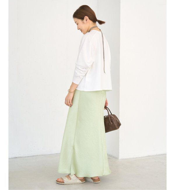 IENA「《追加11》ダブルサテンスカート」|スカート|