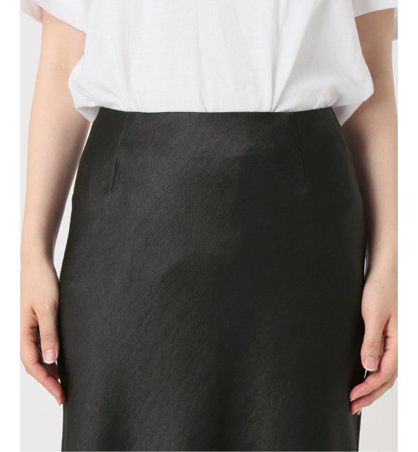 IENA「《追加11》ダブルサテンスカート」|スカート|