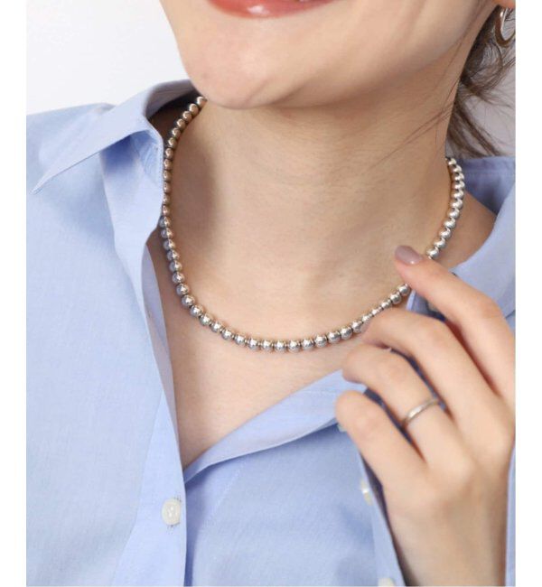 SLOBE IENA「《追加3》SLOBE メタルビーズショートネックレス」|ネックレス|