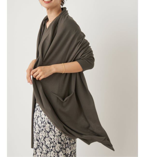 IENA「ライトウールニットストール」|ストール|