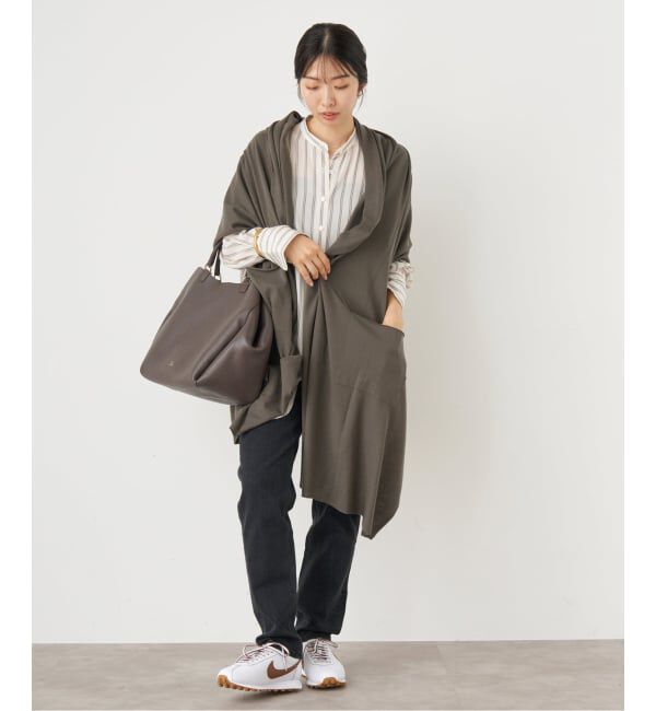 IENA「ライトウールニットストール」|ストール|