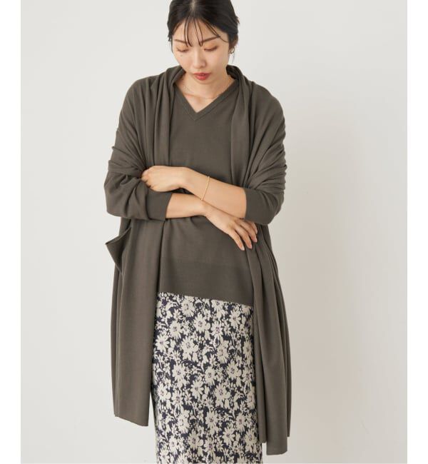 IENA「ライトウールニットストール」|ストール|