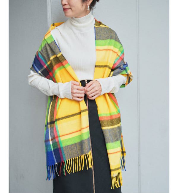 VERMEIL par iena「JOSHUA ELLIS ジョシュア エリス Plaid 50x190 CPG52522」|マフラー|