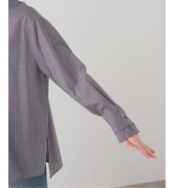 VERMEIL par iena「Check ハイネックブラウス」|シャツ・ブラウス|