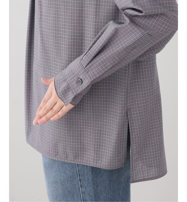 VERMEIL par iena「Check ハイネックブラウス」|シャツ・ブラウス|