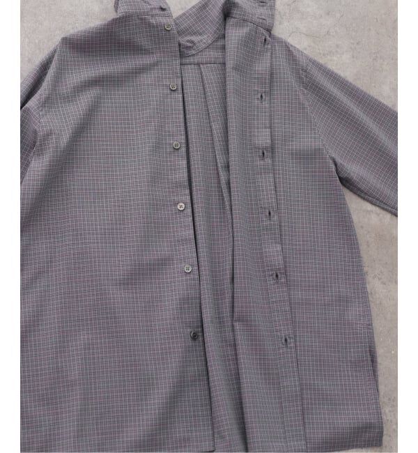 VERMEIL par iena「Check ハイネックブラウス」|シャツ・ブラウス|