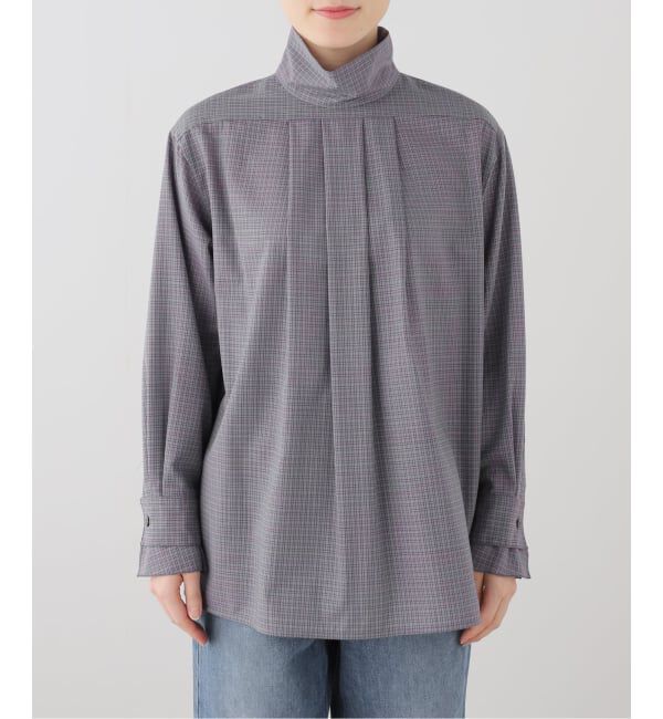 VERMEIL par iena「Check ハイネックブラウス」|シャツ・ブラウス|