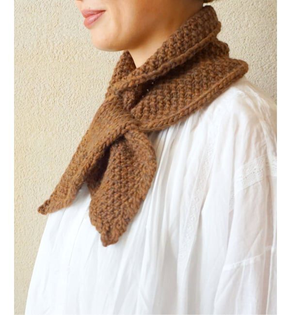 journal standard luxe「【HTS】 RICE STITCH LOOP SCARF」|マフラー|ブラウン