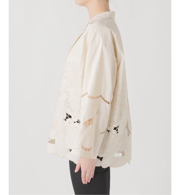 JOURNAL STANDARD「フラワーエンブロイダリースカラップシャツ」|シャツ・ブラウス|