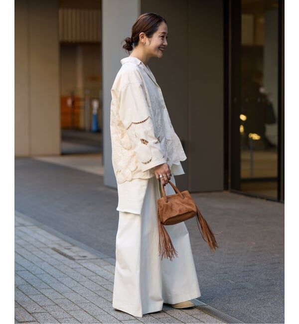 JOURNAL STANDARD「フラワーエンブロイダリースカラップシャツ」|シャツ・ブラウス|