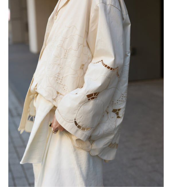 JOURNAL STANDARD「フラワーエンブロイダリースカラップシャツ」|シャツ・ブラウス|