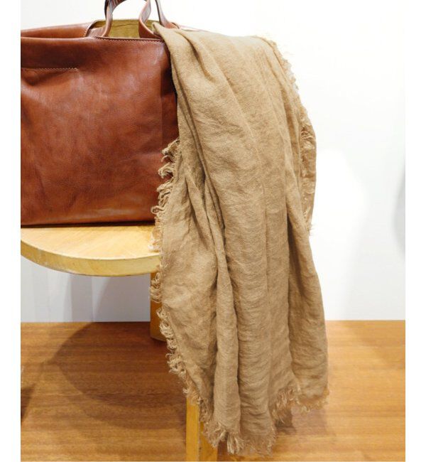 FRAMeWORK「ASAUCE MELER/アソースメレ フランダースサンリネンガーゼストール」|ストール|