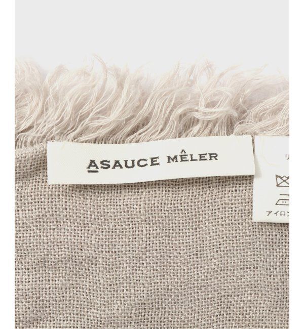 FRAMeWORK「ASAUCE MELER/アソースメレ フランダースサンリネンガーゼストール」|ストール|