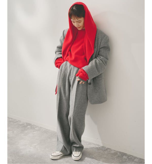 Spick and Span「Higuchi*Sカシミヤ混フードマフラー」|マフラー|