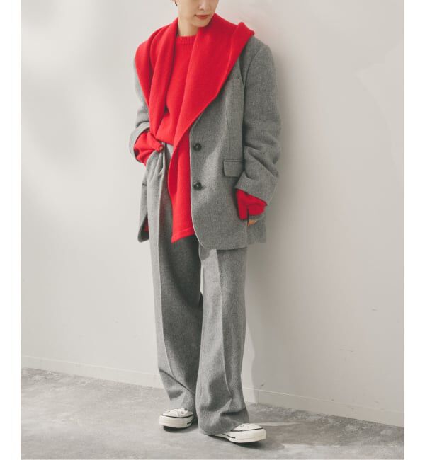 Spick and Span「Higuchi*Sカシミヤ混フードマフラー」|マフラー|