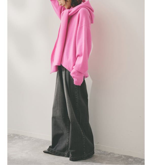 Spick and Span「Higuchi*Sカシミヤ混フードマフラー」|マフラー|