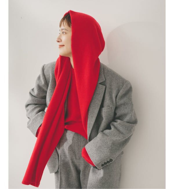 Spick and Span「Higuchi*Sカシミヤ混フードマフラー」|マフラー|