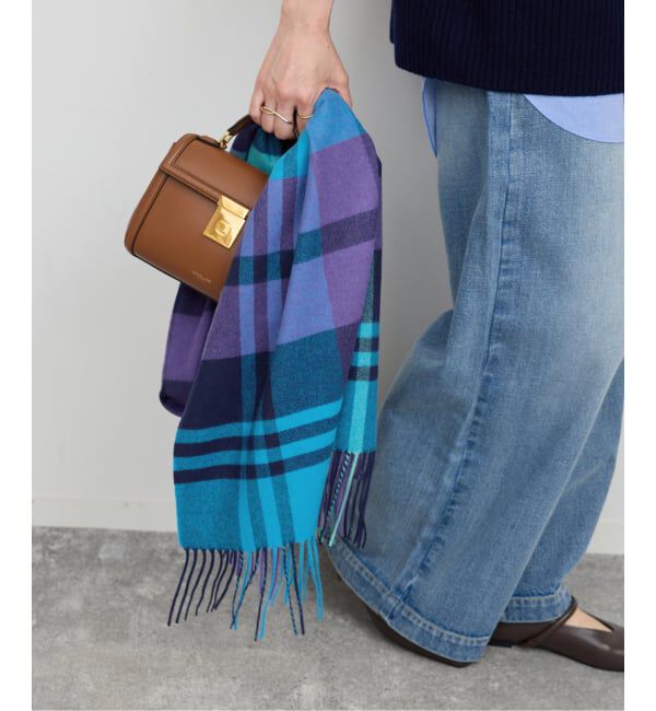 Spick and Span「《追加》Spick & Span カシミヤチェックストール」|ストール|