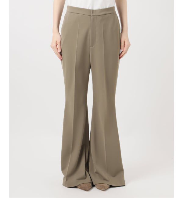 NOBLE「ジャージーフレアパンツ」|スラックス|