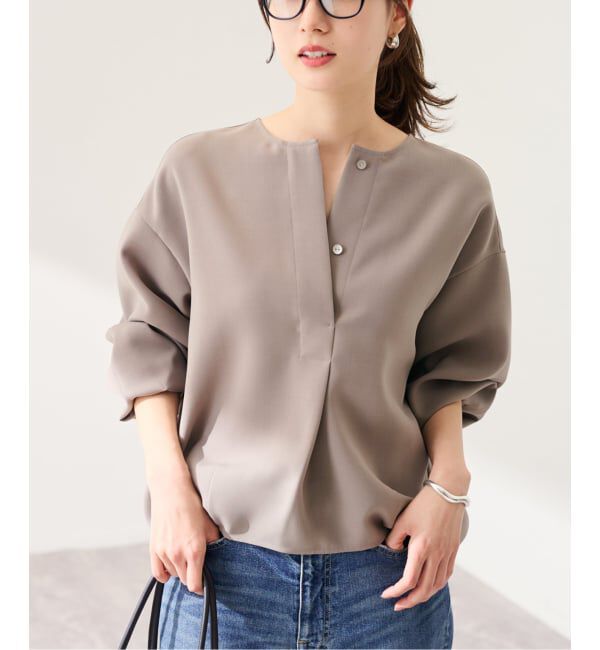 FRAMeWORK「ライトダブルクロスコクーンブラウス」|シャツ・ブラウス|